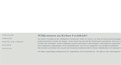 Desktop Screenshot of koelner-fechtklub.de